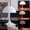 Cordless Mushroom Table Lamp with Touch Sensor, 3 Color Stepless Dimmable Portable Lights for Bedroom Decor/Restaurant/Outside/Camping (Small,9In