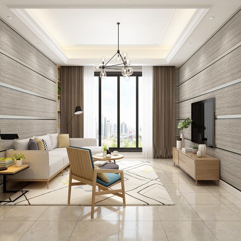 Обои Простые 3D Утолщенные Бархатные обои под оленью кожу Деревянная текстура Спальня Гостиная ТВ фон Стена Papel De Pared