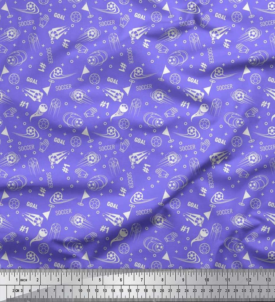 Soimoi Японский креп-сатин, геометрический знак, флаг и футбольная спортивная ткань с принтом по метрам, 42 дюйма