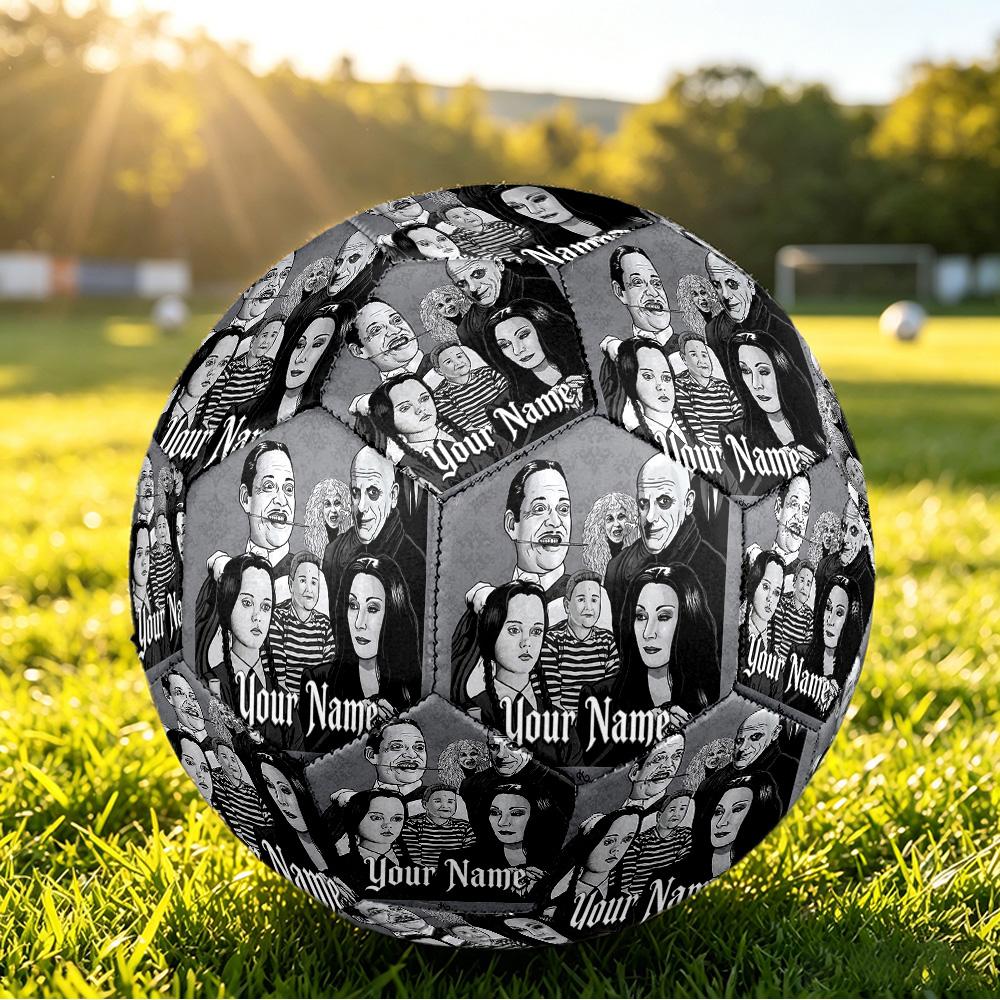 Size 5 FootballThe Addams Family Durable PU Soccer Ball for Sports Training Outdoor Competition
