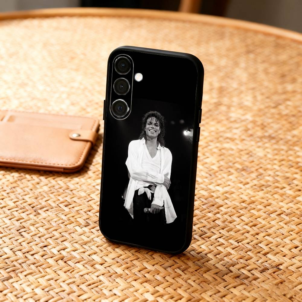 1-1 шт. Чехол для телефона S-Singer Michael Jackson для Samsung A73,72,71,A52,51,40,41,A22,A32,31,A13, Мягкий черный корпус