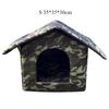 Outdoor Cat House Warm and Waterproof Stray Cat Nest Foldable Closed Rainproof Outdoor Dog House Winter Warm Stray Pet Shelter