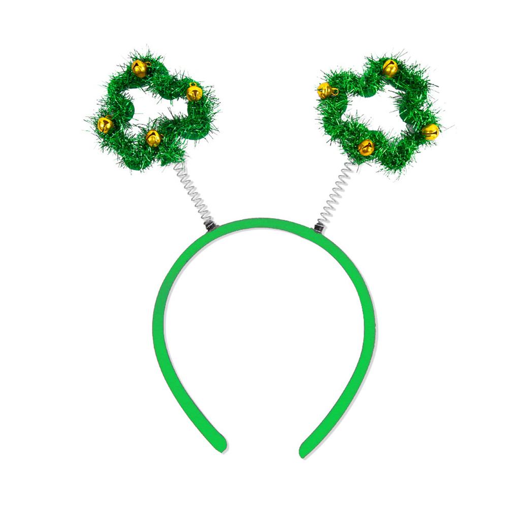 Взрослая ирландская повязка на голову с пайетками, трилистником/бантом, блестящей пудрой, повязка на голову на День святого Патрика, карнавальный обруч для волос