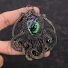 Ruby Zoisite Pendant Copper Wire Wrapped Pendant Octopus Jewelry Gemstone Pendant Handmade Copper Jewelry Gift For Him Wire Wrapped Jewelry