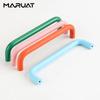 Nordic U Type Kitchen Cabinet Handles Candy Color Knobs and Handles for Children's Drawers Wardrobe Door Knobs Furniture Handles