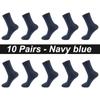 10Pairs/Lot Men Socks Combed Cotton Black Casual Business Breathable High Quality Man Sock New For Male Plus Size EU38-48