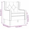 Armchair Cream White Fabric
