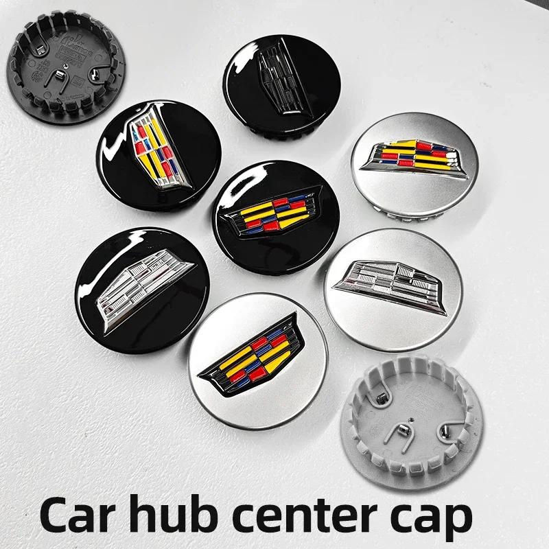 67mm 4pcs 3D Car Wheel Center Hub Caps Cover Emblem for Cadillac Escalade Seville CTS CT5 XT5 XTS XLR BLS SLS STS ATS CT4 CT6 XT AJM1