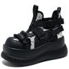 Dark Lolita Mesh Mary Jane Shoes Platform Thick Sole Lace Sweet Cool Head Women