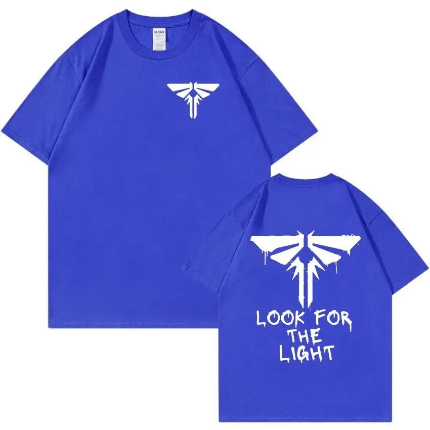 Футболка с рисунком «Одни из нас» Look for The Light Firefly, мужская мода, хлопковые футболки с коротким рукавом, одежда, футболка большого размера
