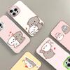 Мультяшный Милый Кот Чехол для Телефона Для iPhone 17 16 15 14 11 12 13 Pro Max Plus Pro Цветной Серебряный Чехол