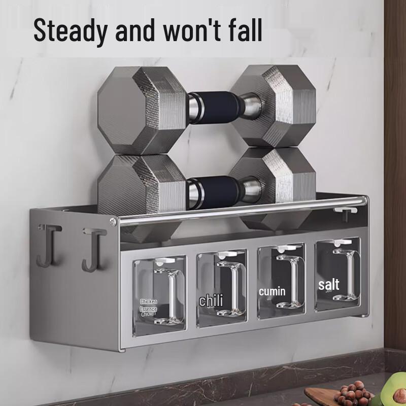 Yingbai Modern Kitchen 4-Grid Spice Organizer Set