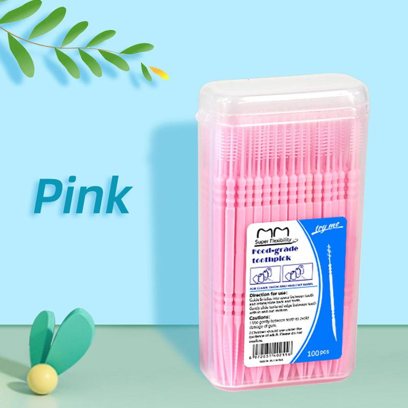 200 шт./кор., зубная нить с двойной головкой, межзубная зубочистка, щетка для зубов, зубная палочка для ухода за полостью рта, зубочистки, зубочистка