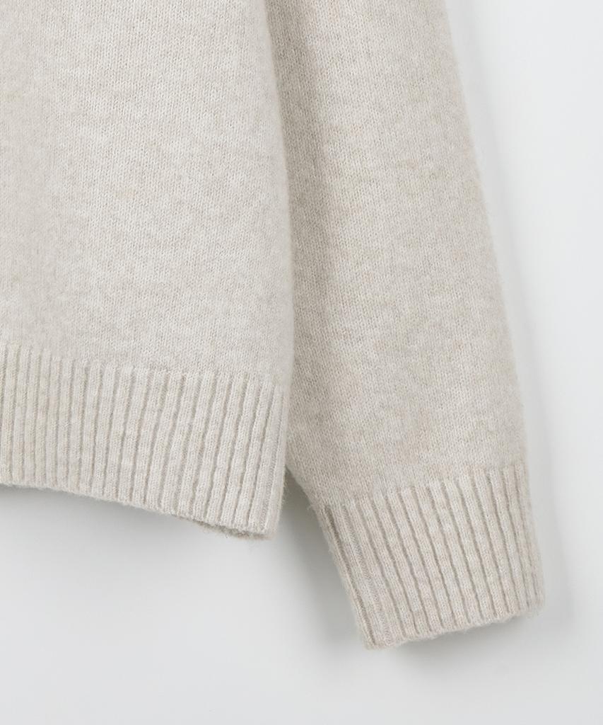 NODU Formal Basic Round Knit [Ivory]