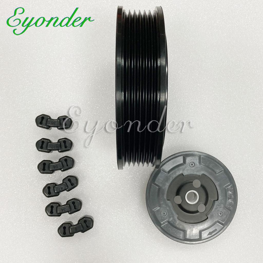 Шкив муфты компрессора кондиционера AC A/C для CITROEN C4 PEUGEOT 308 3008 5008 PARTNER TEPEE 6453WH 598754 598755 6453WJ 6453Y 9659855880