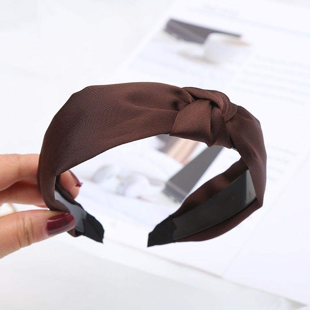 Однотонные аксессуары для волос Головной убор Головной убор для женщин Девушка Повязка на голову Обруч для волос Волосы Волосы