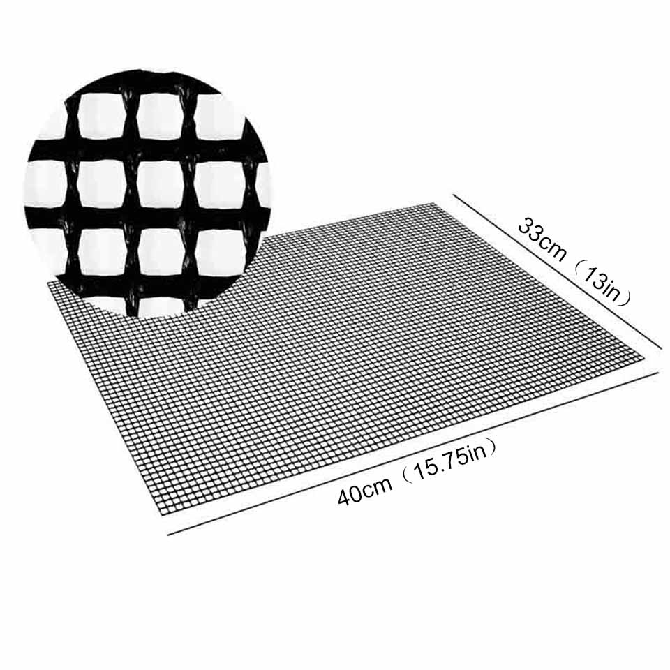 3 шт. антипригарный сетчатый коврик для гриля для барбекю, перфорированный лист для духовки, многоразовый коврик для барбекю, коврик для выпечки, термостойкий инструмент для гриля на открытом воздухе