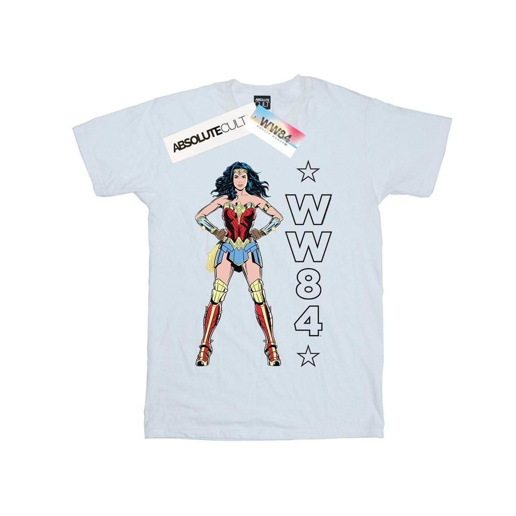 DC Comics Womens/Ladies Wonder Woman 84 Standing Logo Cotton Boyfriend T-Shirt