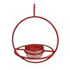 Hanging Hummingbird Feeder Attract Birds Outdoor Humming Bird Feeder With Red Glass Bowl For Outside Garden Backyard Patio Deck