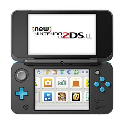Новая Nintendo 2DS LL Черный x Бирюзовый