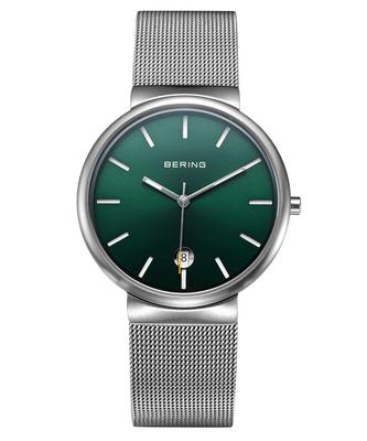 Часы Bering Classic Scandinavian Carved Mesh, Серебристые, 11035-008