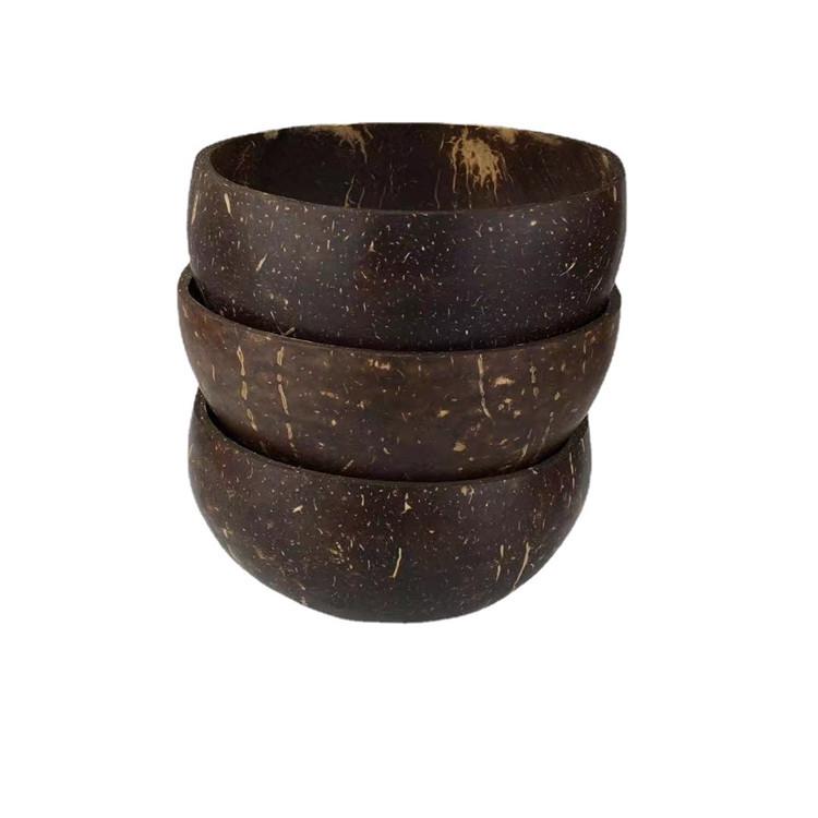 Миска из кокосовой скорлупы для овсянки, салатов, смузи и легкой пищи