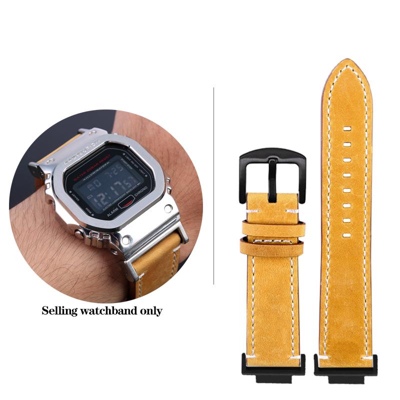 DW-5600 Винтажный кожаный ремешок для часов G-SHOCK Casio DW5600 GW-B5600 GW-M5610 GA 110 120 GA2100 Браслет Ремешок для часов