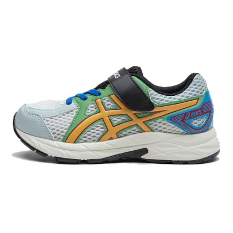 Asics Contend Lightweight Breathable Supportive Running Shoes Kids Sneakers White Blue Green 1014A356-100