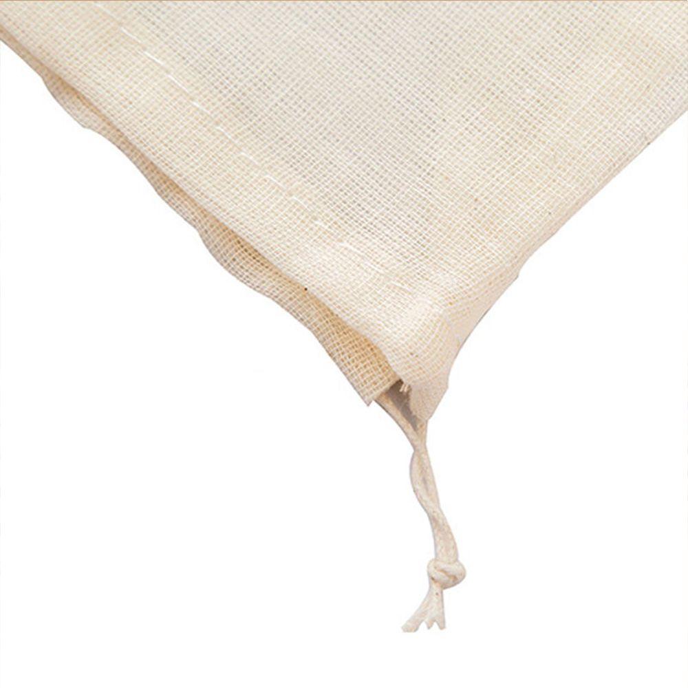 1/3/5PCS Cooking Food Colander Tea Coffee Nut Milk Cotton Filter Bag Strainer Mesh Wine Strainer