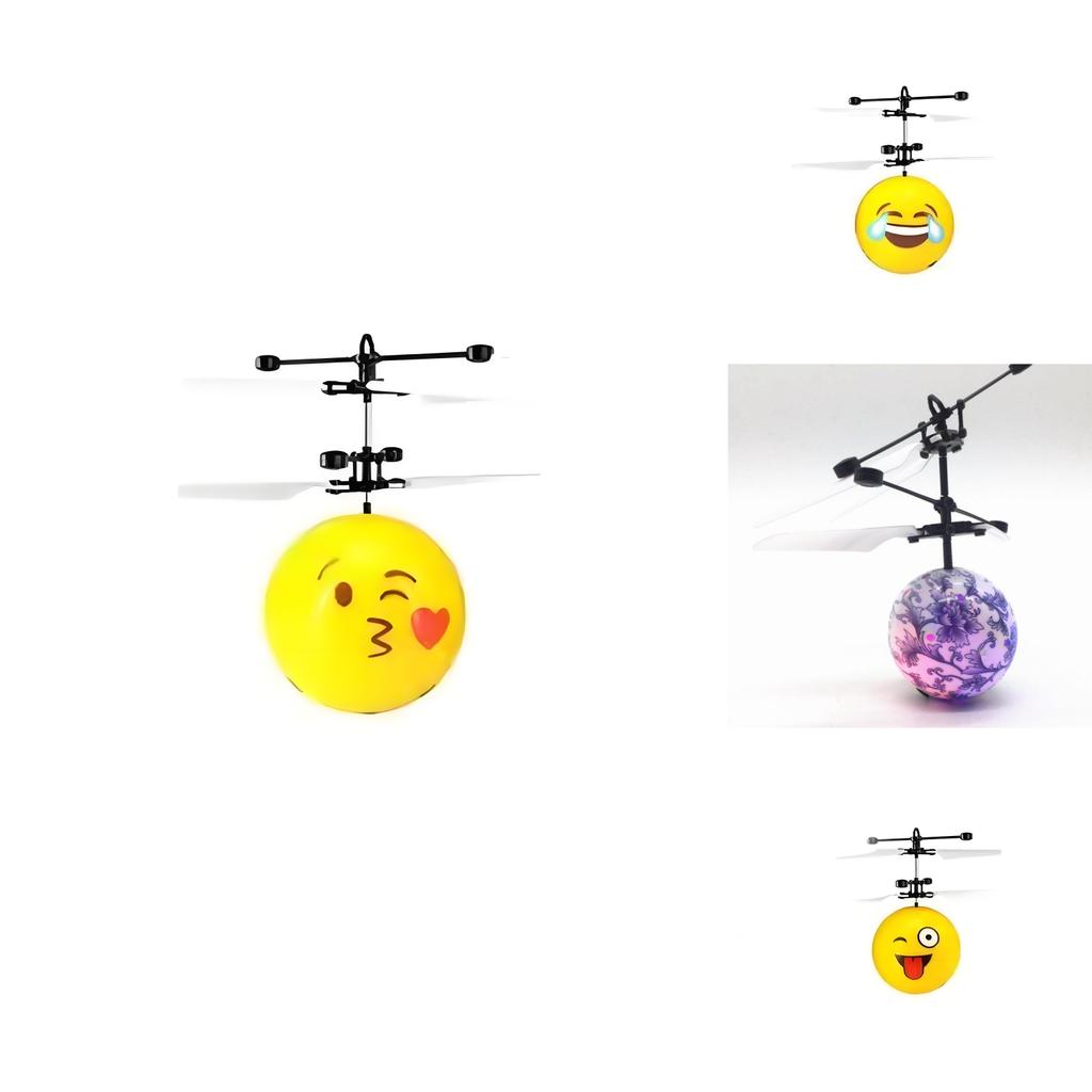 Remote Control Induction Crystal Ball Led Light Flying Sphere For Kids Play