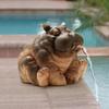1 Pcs New Hippo Pond Spray Hippo Garden Supplies Outdoor Animal Sprinkler Courtyard Home Decoration House Sculpture