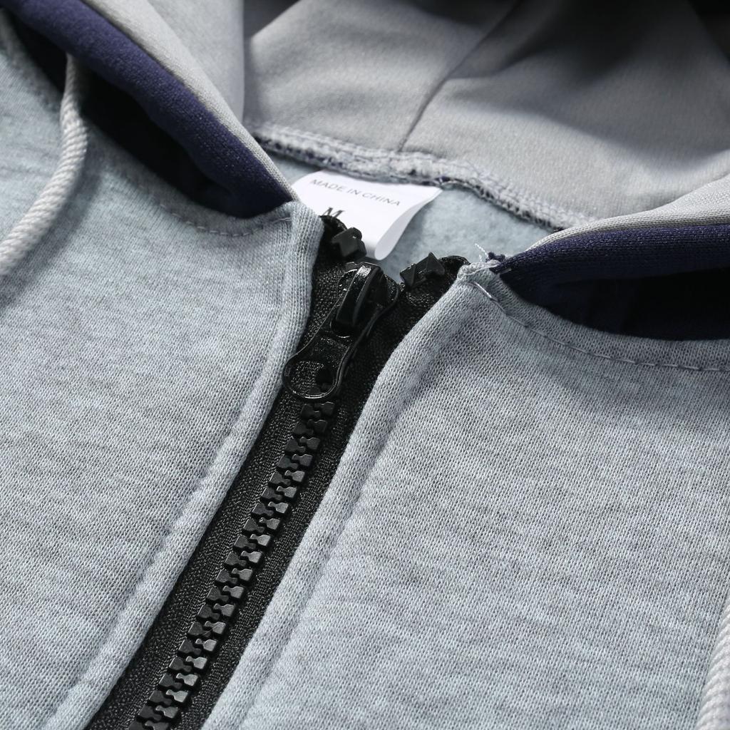 Худи "Jaggad" для мужчин Кардиган на молнии Худи с капюшоном и карманом Спорт и отдых Мужская мода Толстовки и свитшоты Уличная одежда Повседневные Мужские пальто