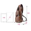 Diagonal bag Water proof Casual PU Men's bag Shoulder bag Chest bag