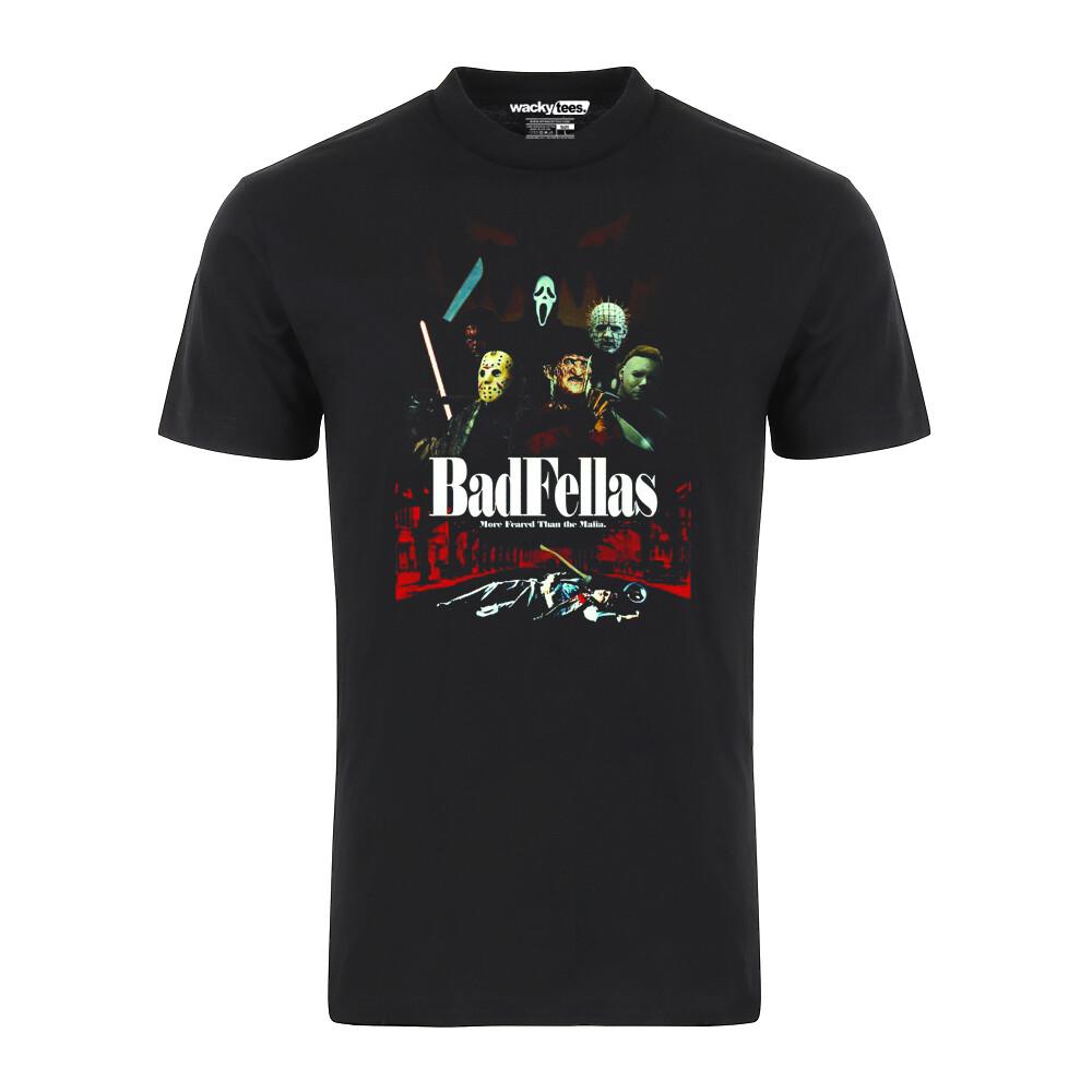 BadFellas Мафиози Серийные Убийцы Ужас Хоррор Хэллоуин Графическая Футболка Унисекс