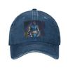 Mortal Kombat SubZero Denim Cap Casual Baseball Caps Adjustable Hat Summer Unisex Baseball Hats