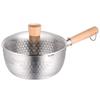16cm hammered stainless steel with lid