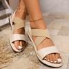 Новые сандалии на плоской подошве с перекрестными эластичными ремешками, женский стиль, большой размер, однотонные туфли с открытым носком