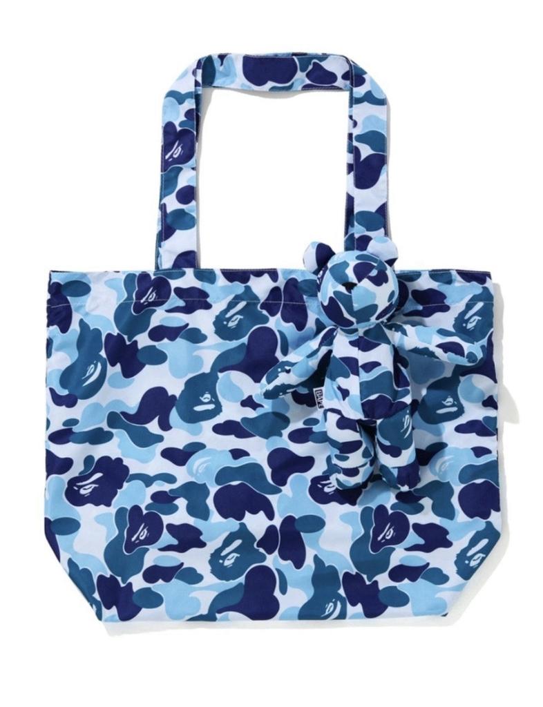 Оригинальная Эко-сумка Bape ABC Camo Bear Синяя Маленькая