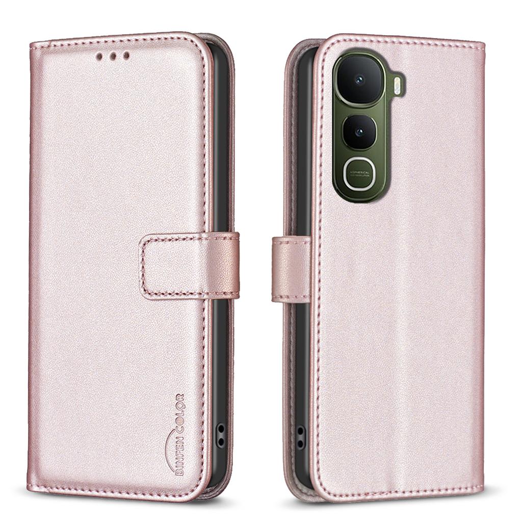 For Vivo Y400 5G Phone Case BINFEN COLOR BF17 Wallet Folio Flip Leather Cover