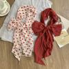 Fashion Thin Polka Dot Long Ribbon Scarf Shawl Elegant Neck Protection Neckerchief Narrow Tie Neck Scarf Costume Accessories