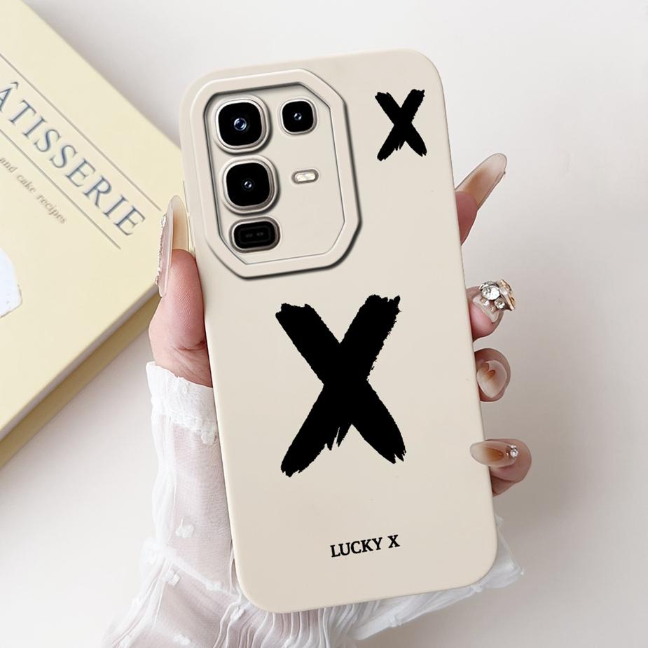 Чехол для Infinix Note 50 4G X6858 Милый чехол с счастливыми буквами Мягкий ТПУ чехол для телефона Для Infinix Note 50 Pro Plus 50X 5G Note50 Fundas