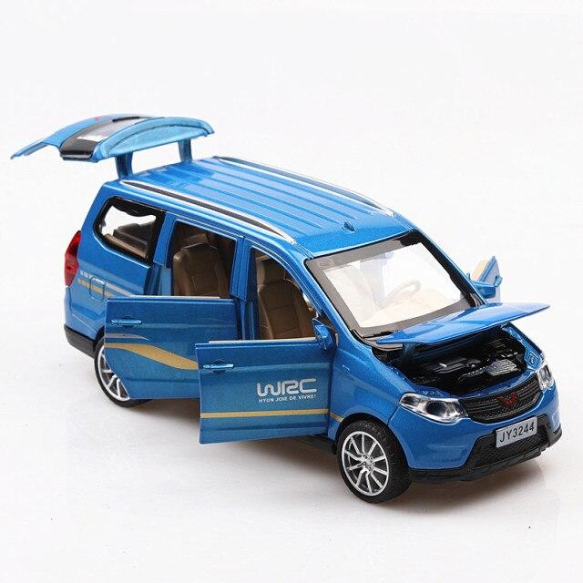 Самые продаваемые 1 :32 Металлический сплав Модель коммерческого автомобиля Wuling, Симуляция Литой под давлением Звук и Свет Модель с инерционным механизмом, Бесплатная доставка