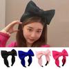 Big Bow Knot Bow Headbands Solid Color Wide Hair Band Fashion Rose Pink Headbands Ladies
