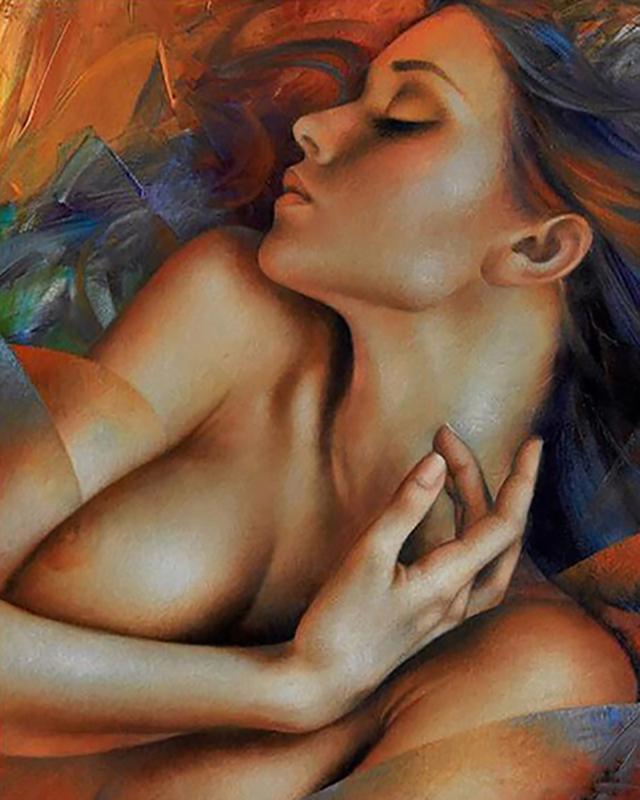 Полный круглый/квадратный 5D DIY Алмазная картина Сексуальная женщина Алмазная вышивка Стразы Абстрактное искусство Мозаика Картина