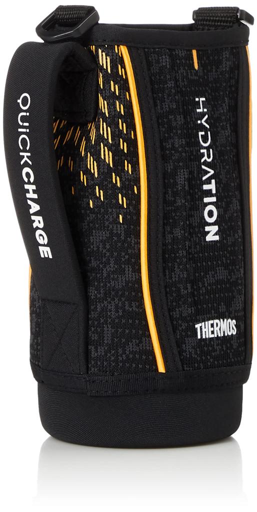 Thermos Replacement Sports Bottle FHT-801F with Handy Pouch, Black Orange (BKOR)