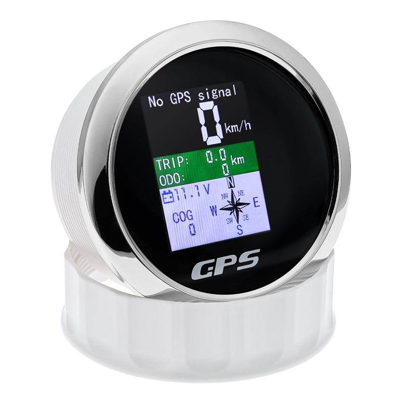 Универсальный цифровой GPS-спидометр-одометр 85 мм с GPS-антенной, TFT-экраном, водонепроницаемым вольтметром для лодки, автомобиля, мотоцикла 12 В