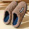 Unisex Cotton Slippers with Plush Lining – Non-Slip, Warm Indoor Footwear for Men and Women