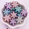 10pcs Mixed Colorful Resin 3D Candy Color Snowfloer Flatback Cabochon Figurines Scrapbook DIY Christmas Home Decor Accessories Crafts