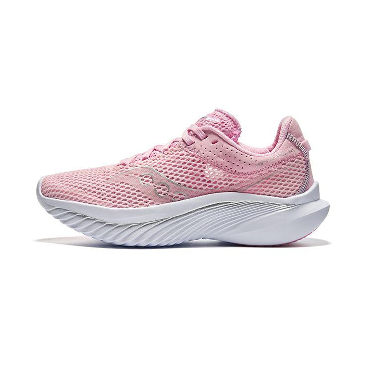 SAUCONY Kinvara 14 Lightweight Comfortable Mesh Cushioning Breathable Supportive Lightweight Low-Top Running Shoes Women Running Shoes Pink S10823-37