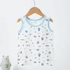 Kids' Cotton Lycra Cartoon Sleeveless Vest for Boys & Girls - Lightweight Summer Shirt